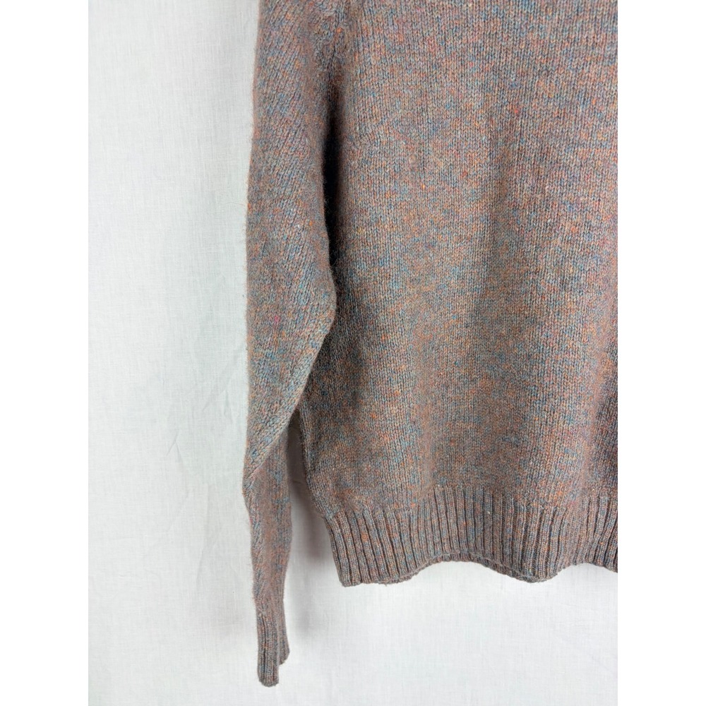 McGregor Vintage Marled Knit‎ Crewneck Sweater Raglan Sleeve Multi-Color Blue - Picture 13 of 15